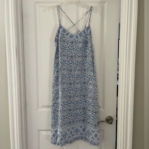 Gap Blue and White Floral Sundress